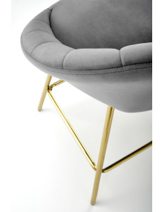 H112 Hoker w Stylu Glamour Popielaty Złoty BLUVEL 14 - Nowoczesność i Styl 2