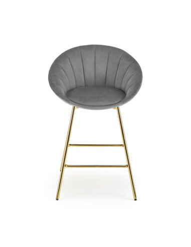 H112 Hoker w Stylu Glamour Popielaty Złoty BLUVEL 14 - Nowoczesność i Styl