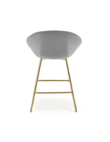 H112 Hoker w Stylu Glamour Popielaty Złoty BLUVEL 14 - Nowoczesność i Styl