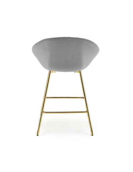 H112 Hoker w Stylu Glamour Popielaty Złoty BLUVEL 14 - Nowoczesność i Styl