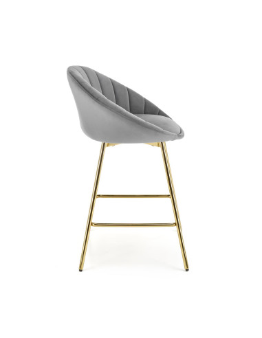 H112 Hoker w Stylu Glamour Popielaty Złoty BLUVEL 14 - Nowoczesność i Styl