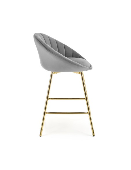 H112 Hoker w Stylu Glamour Popielaty Złoty BLUVEL 14 - Nowoczesność i Styl