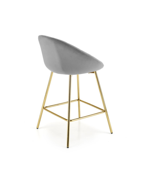 H112 Hoker w Stylu Glamour Popielaty Złoty BLUVEL 14 - Nowoczesność i Styl