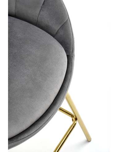 H112 Hoker w Stylu Glamour Popielaty Złoty BLUVEL 14 - Nowoczesność i Styl