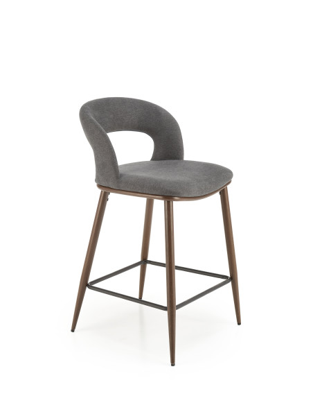 H114 Hoker Popielaty/Orzechowy - Elegancja i Stylowy Akcent w Wnętrzu