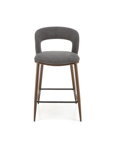 H114 Hoker Popielaty/Orzechowy - Elegancja i Stylowy Akcent w Wnętrzu