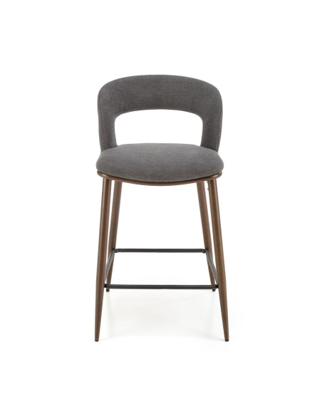 H114 Hoker Popielaty/Orzechowy - Elegancja i Stylowy Akcent w Wnętrzu