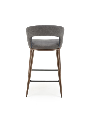 H114 Hoker Popielaty/Orzechowy - Elegancja i Stylowy Akcent w Wnętrzu