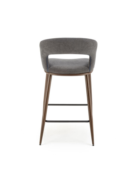 H114 Hoker Popielaty/Orzechowy - Elegancja i Stylowy Akcent w Wnętrzu