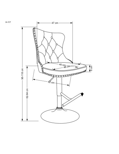 H117 hoker popielaty