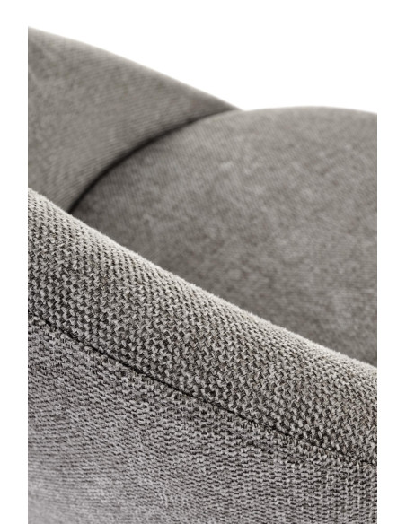 H118 Hoker Kubełkowy Popiel z Czarną Podstawą- Nowoczesny Design i Komfort