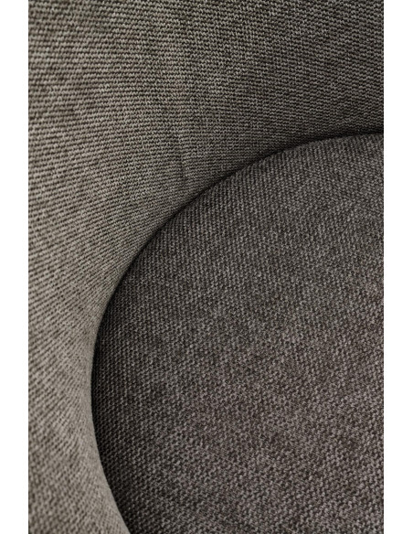 H118 Hoker Kubełkowy Popiel z Czarną Podstawą- Nowoczesny Design i Komfort