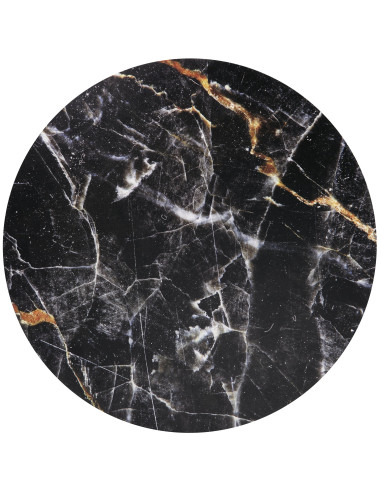 HARISSA_G ława stelaż - złoty, blat - czarny marmur