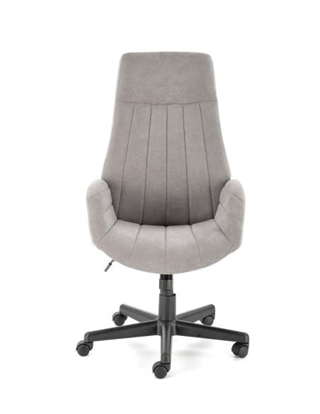 HARPER Fotel Biurowy Obrotowy Popielaty w Pasy - Komfort i Nowoczesność