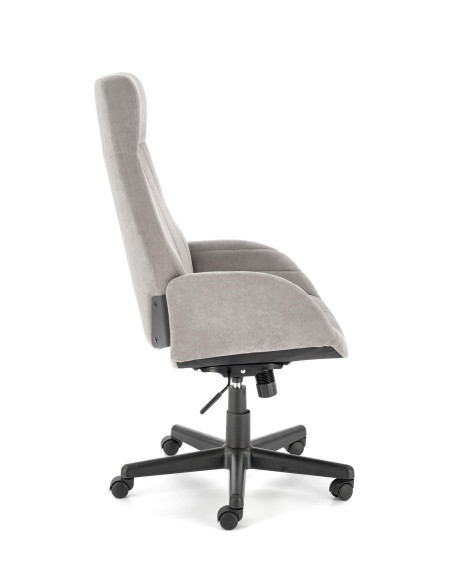 HARPER Fotel Biurowy Obrotowy Popielaty w Pasy - Komfort i Nowoczesność