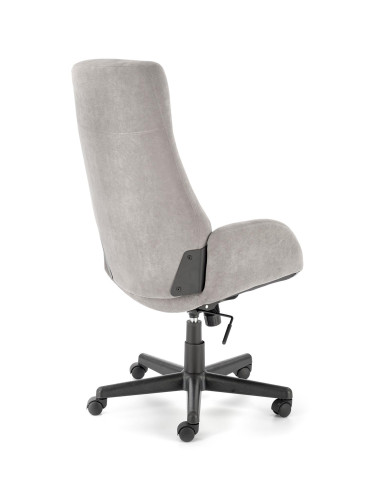 HARPER Fotel Biurowy Obrotowy Popielaty w Pasy - Komfort i Nowoczesność