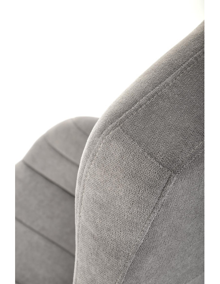 HARPER Fotel Biurowy Obrotowy Popielaty w Pasy - Komfort i Nowoczesność