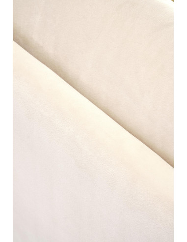 ILARIO Fotel Jasnobeżowa Tapicerka - Czarny/Naturalny - Eklektyczny Design