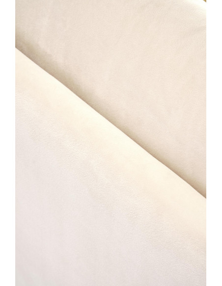 ILARIO Fotel Jasnobeżowa Tapicerka - Czarny/Naturalny - Eklektyczny Design