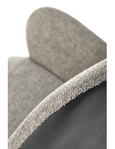 K494 Krzesło Obrotowe 360° Popiel/Czarny - Stylowy Design i Komfort 2