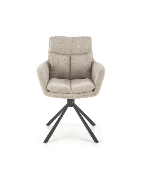 K495 Krzesło Obrotowe 180° Beżowe ODIN 28 - Komfort w Stylowym Wydaniu