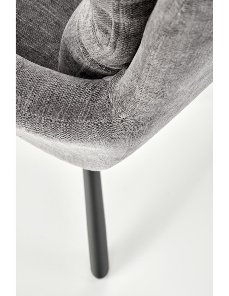 K495 Krzesło Obrotowe 180° Popielate ODIN 28 - Komfort w Stylowym Wydaniu