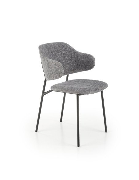 K497 krzesło jasny popielaty