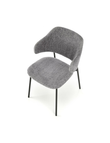 K497 krzesło jasny popielaty