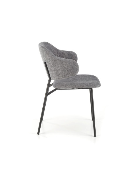 K497 krzesło jasny popielaty