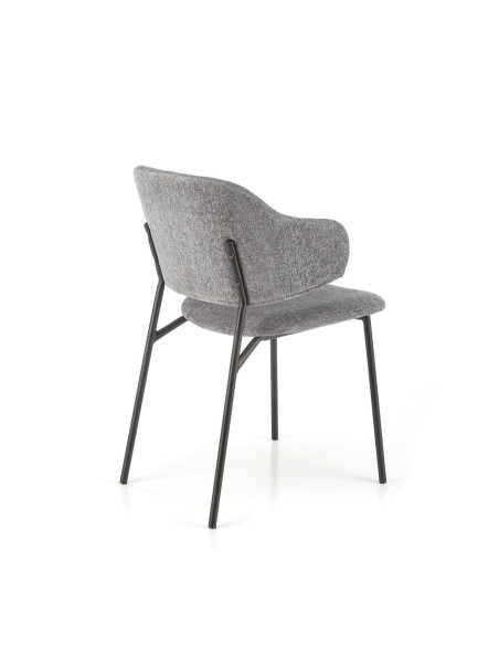 K497 krzesło jasny popielaty