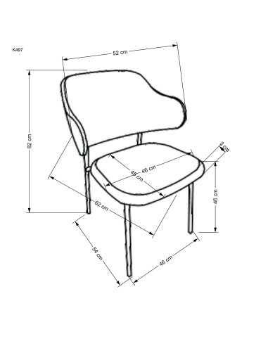 K497 Krzesło Kremowe Raven 10 - Design i Komfort we Wnętrzu