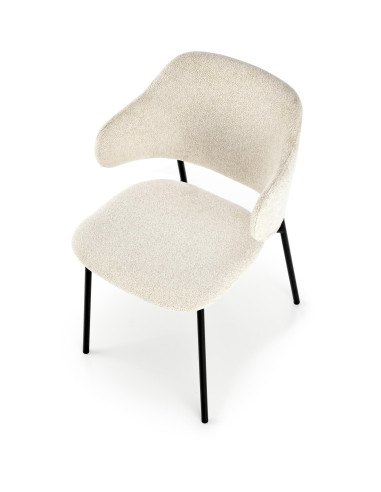 K497 Krzesło Kremowe Raven 10 - Design i Komfort we Wnętrzu