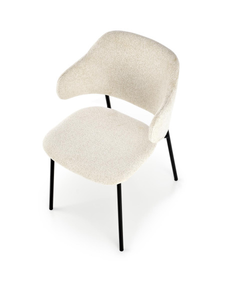 K497 Krzesło Kremowe Raven 10 - Design i Komfort we Wnętrzu