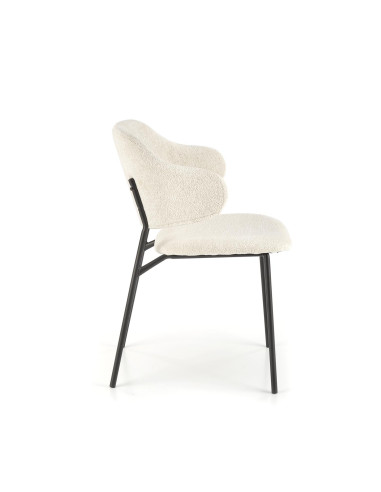 K497 Krzesło Kremowe Raven 10 - Design i Komfort we Wnętrzu