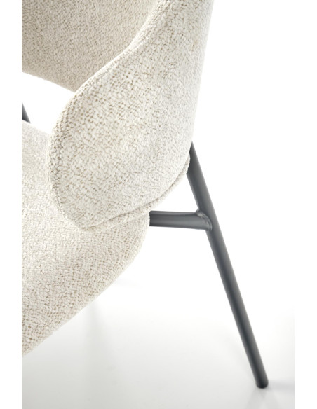 K497 Krzesło Kremowe Raven 10 - Design i Komfort we Wnętrzu