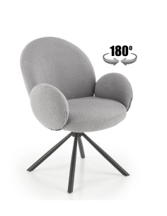 K498 krzesło popielaty