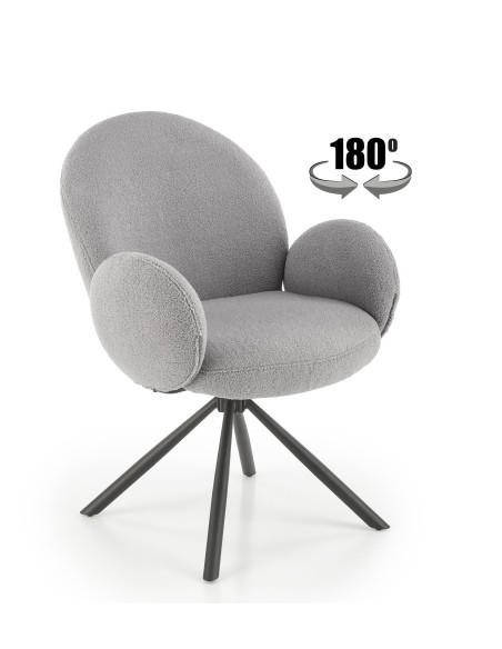 K498 krzesło popielaty