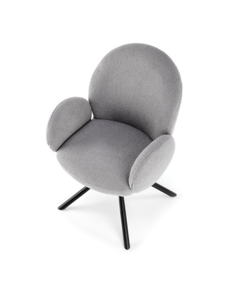 K498 krzesło popielaty