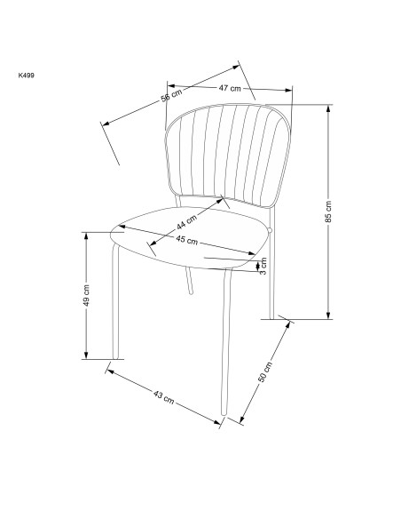 K499 krzesło beżowy