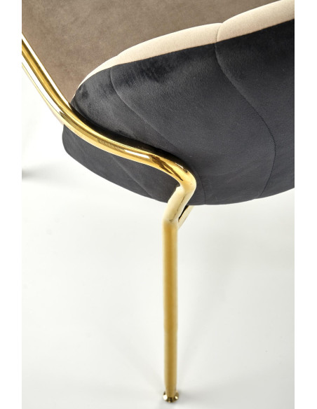 K500 krzesło beżowy / czarny