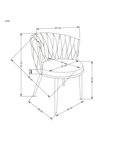 K516 krzesło jasny beżowy