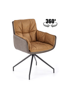 K523 krzesło brązowy / ciemny brąz