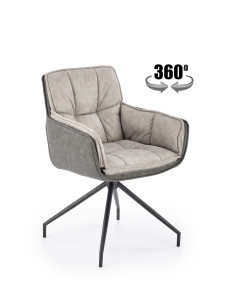 K523 krzesło popielaty / czarny