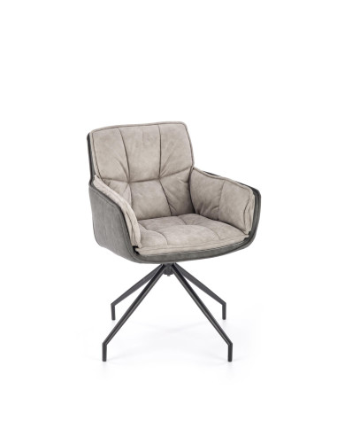 K523 krzesło popielaty / czarny