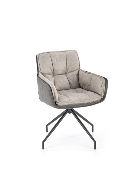 K523 krzesło popielaty / czarny