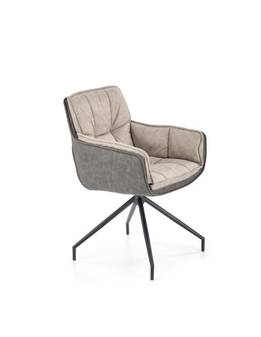 K523 krzesło popielaty / czarny