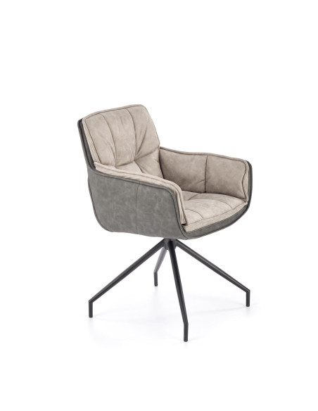 K523 krzesło popielaty / czarny