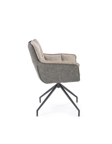 K523 krzesło popielaty / czarny