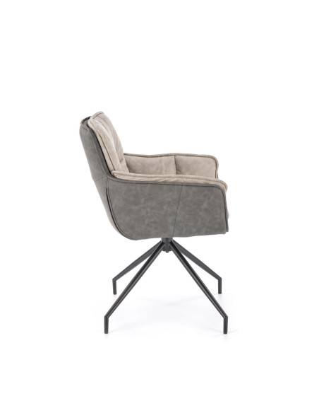 K523 krzesło popielaty / czarny