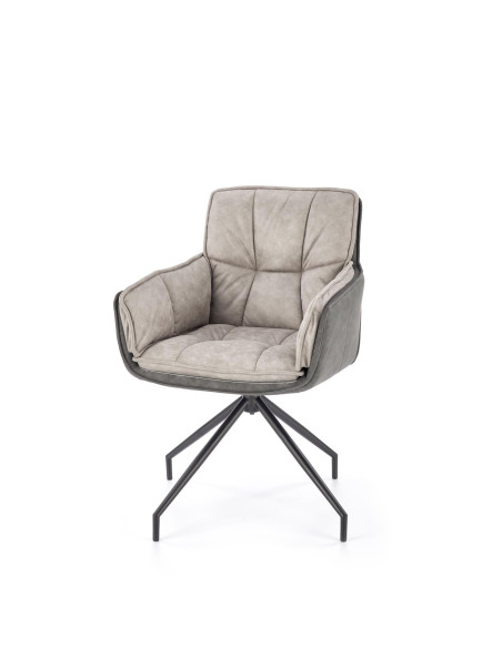 K523 krzesło popielaty / czarny